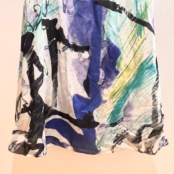 LEIFSDOTTIR ABSTRACT FLORAL PRINT STRAPLESS MIDI DRESS - Picture 5 of 16